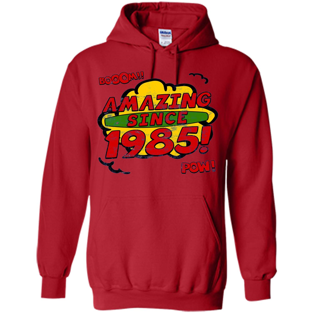 Birthday Gift T-shirt Amazing Since 1985 T-shirt Red