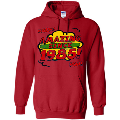 Birthday Gift T-shirt Amazing Since 1985 T-shirt Red