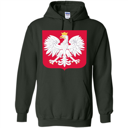Polish Eagle T-shirt Polska Poland T-shirt Forest Green