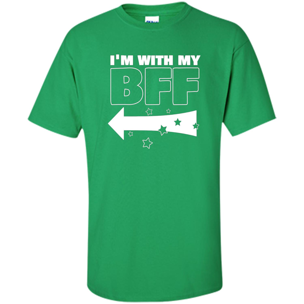 BFF Left T-shirt I'm With My BFF Irish Green