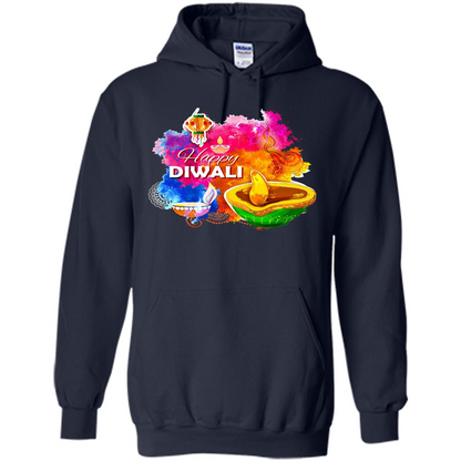 Happy Diwali Deepavali T-Shirt October 19th T-shirt Navy