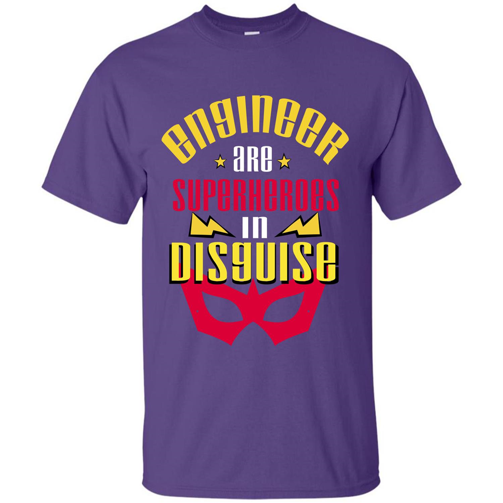 Engineer T-shirt Engineer Are Superheroes In Disguise Purple