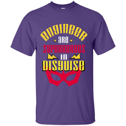 Engineer T-shirt Engineer Are Superheroes In Disguise Purple