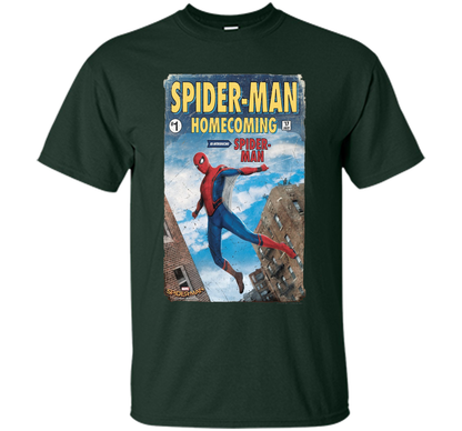 Marvel Spider-Man Homecoming Revamp #1 Issue Graphic T-Shirt t-shirt Forest Green