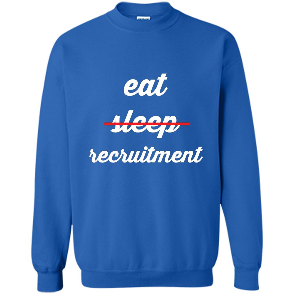 Eat Sleep Recruitment T-shirt Royal