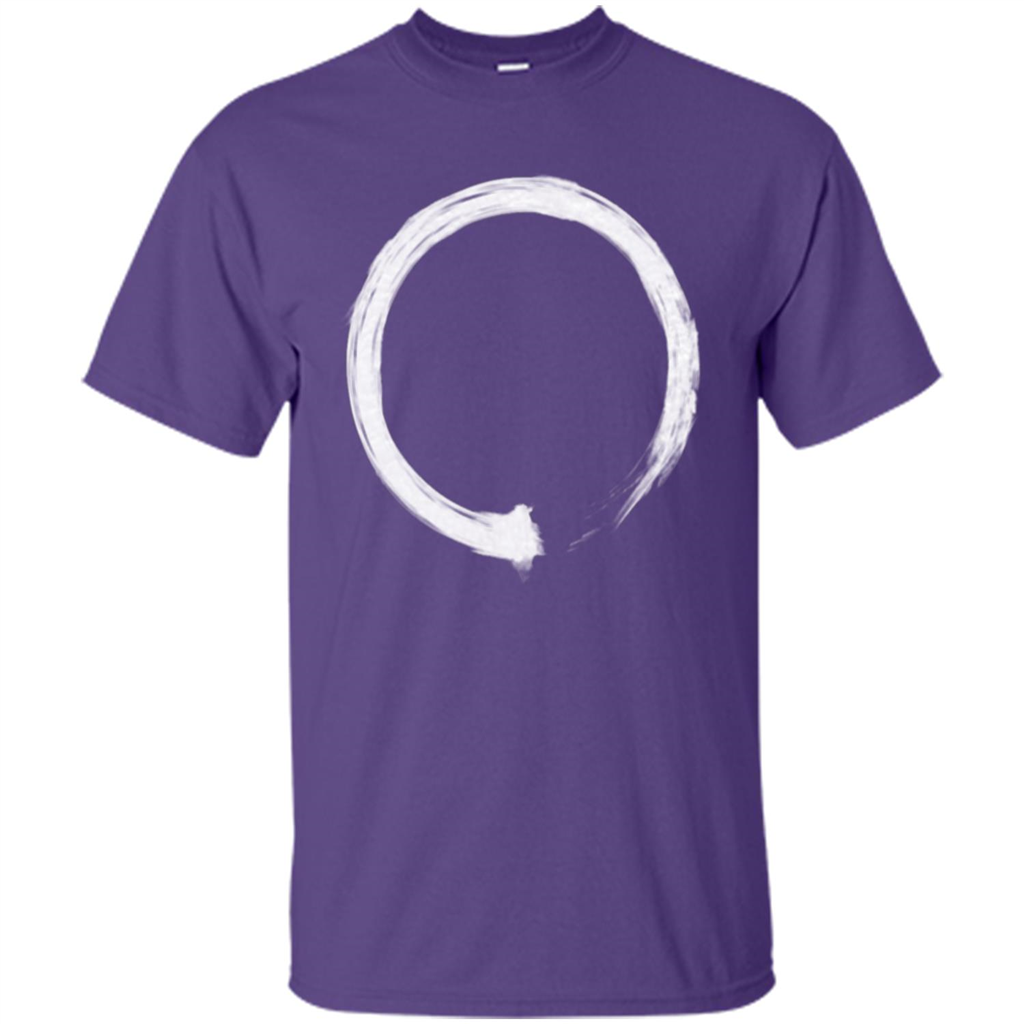 Zen Enso White T-shirt Purple