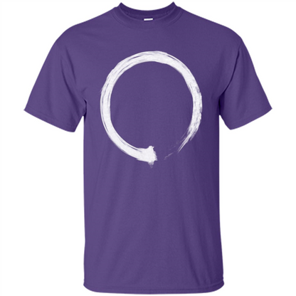 Zen Enso White T-shirt Purple
