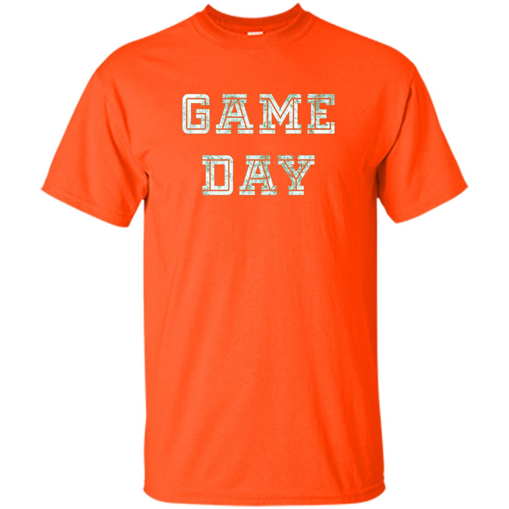 Game Day Football T-Shirt For Football Fans Orange