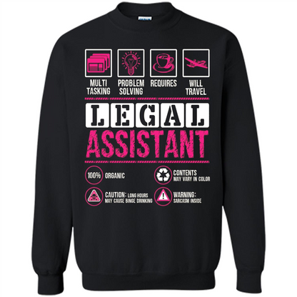 Legal Assistant T-shirt Funny Legal Assistant T-shirt Black