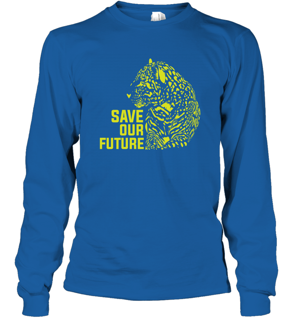 Save Our Future Wild Animals Shirt Long Sleeve T-Shirt Long Sleeve T-Shirt Royal