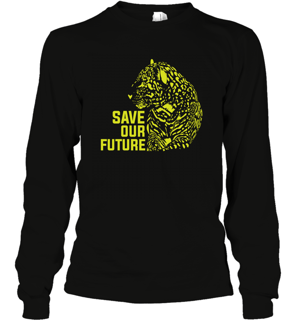 Save Our Future Wild Animals Shirt Long Sleeve T-Shirt Long Sleeve T-Shirt Black