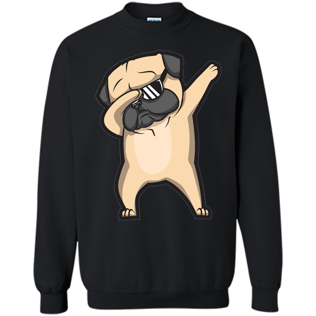 Dabbing Pug Shirt - Cute Funny Dog Dab T-shirt Black