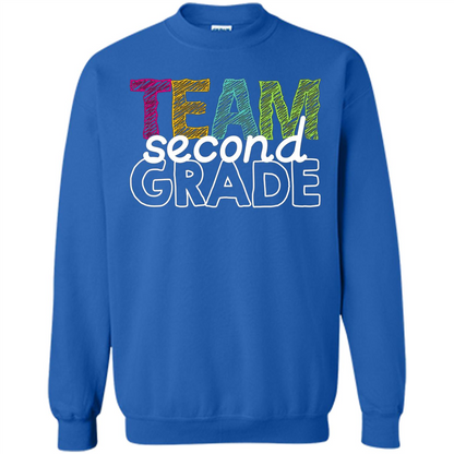 Team Second Grade Teacher T-Shirt Royal