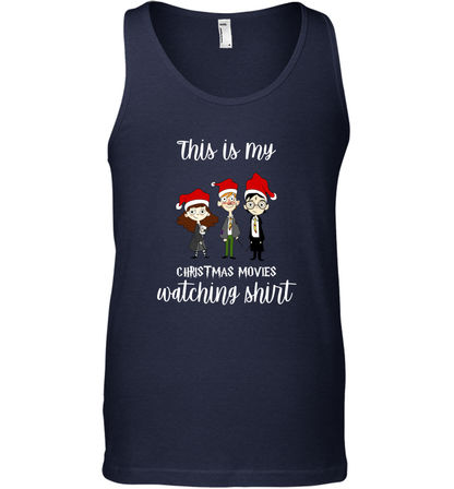 This Is My Christmas Movies Watching Shirt Harry Potter Fan Tank Top Tank Top Navy