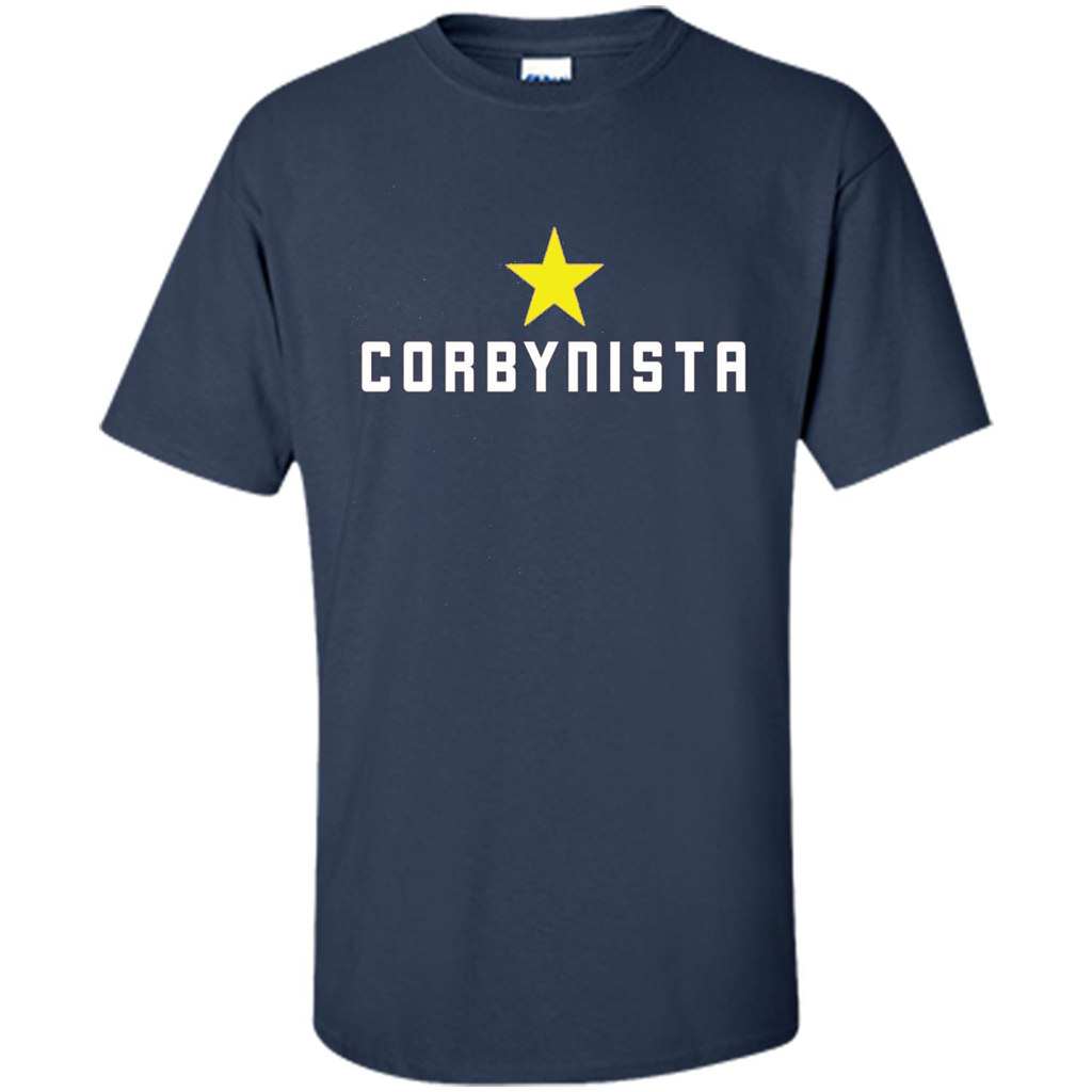 Corbyn T-shirt For Corbynista Labour Supporter Navy