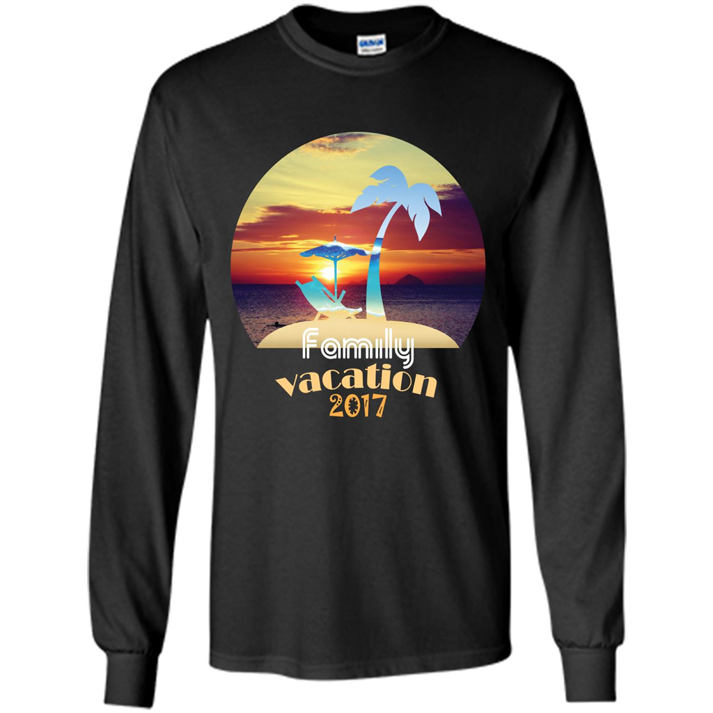 Summer T-shirt Family Vacation 20117 Black