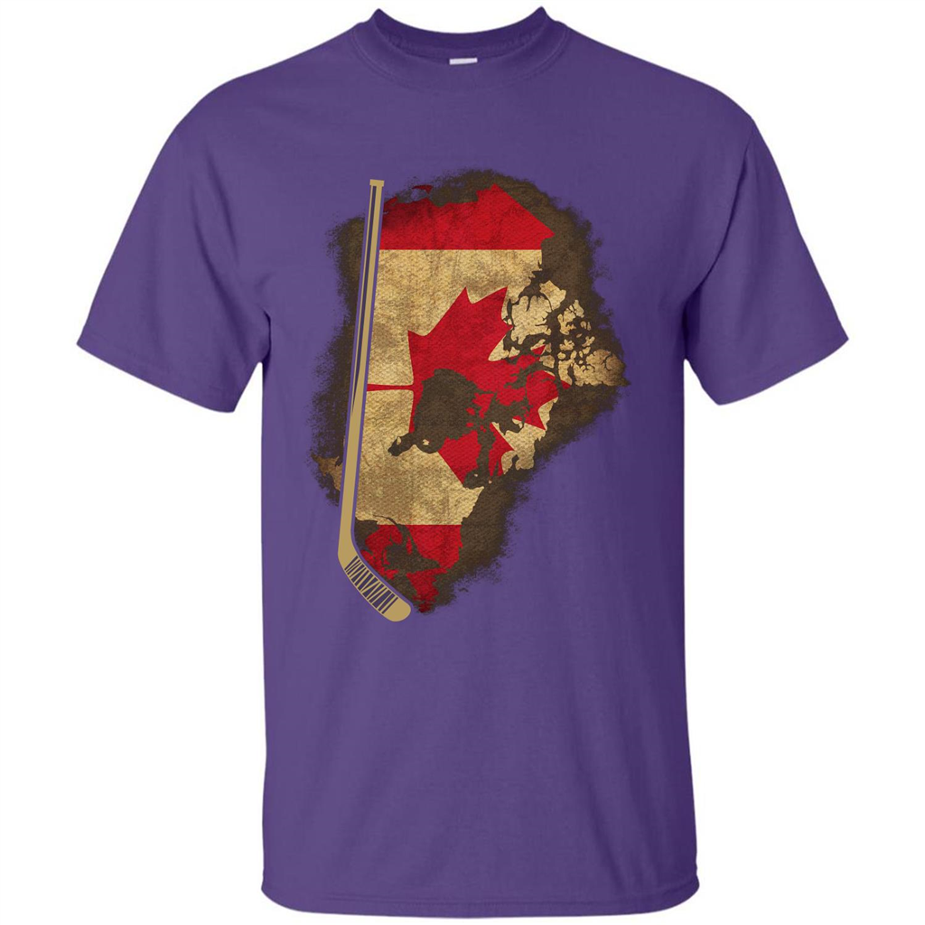 Canada Hockey T-shirt Purple