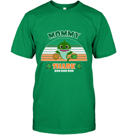 Irish Mommy Shark Saint Patricks Day Family Shirt T-Shirt Irish Green