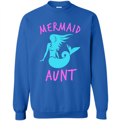 Mermaid Aunt T-Shirt Mermaid T-shirt Royal