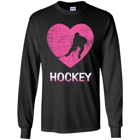 I Love Hockey T-shirt Black