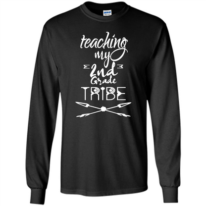 Back To School T-shirt Teaching My Second Grade Tribe Black