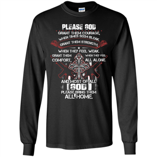 God Bless Our Soldier T-shirt Black