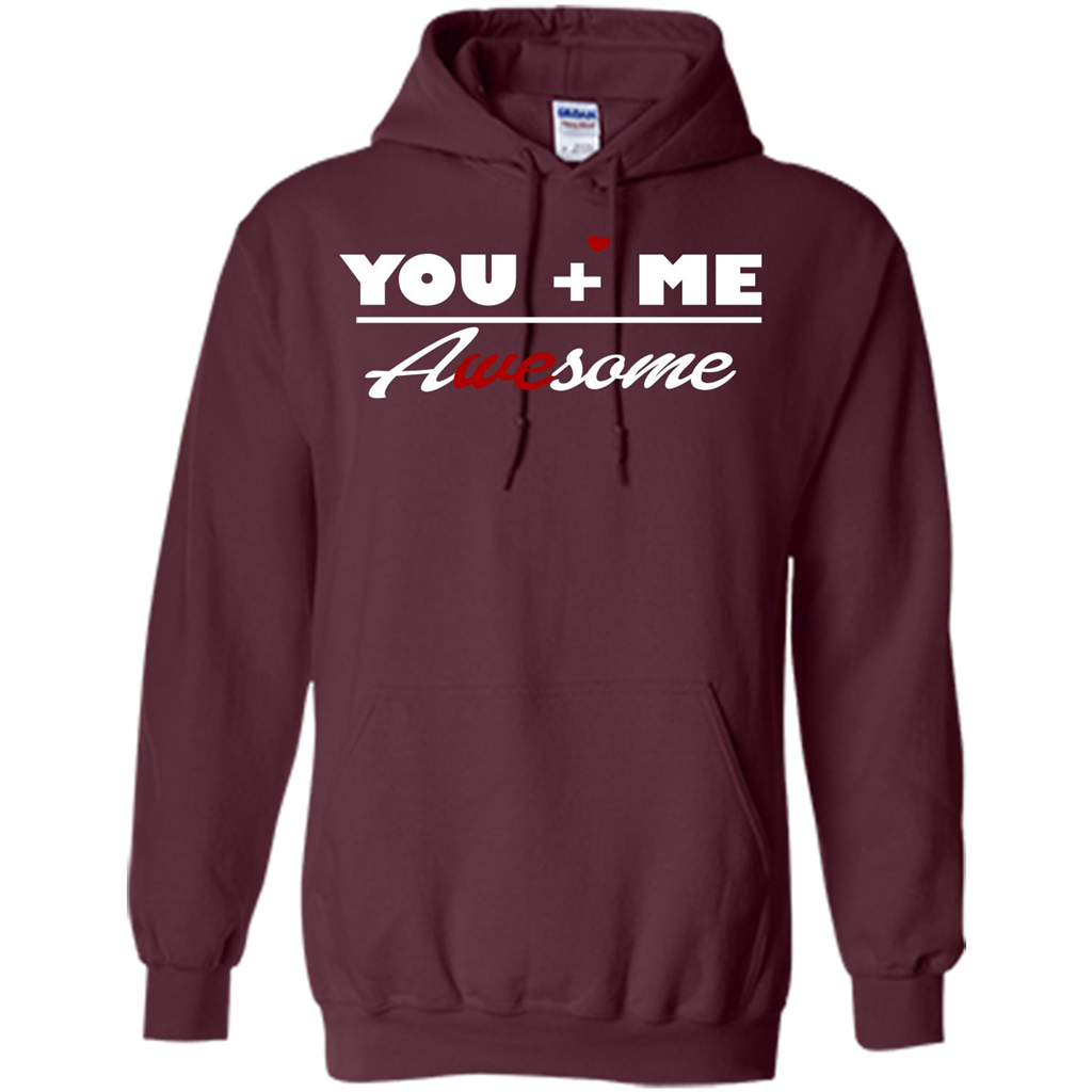 Love T-shirt You and Me Awesome Maroon