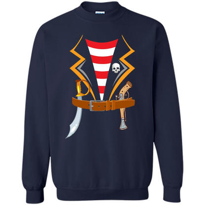 Pirate Costume T-shirt Halloween Gift T-shirt Navy