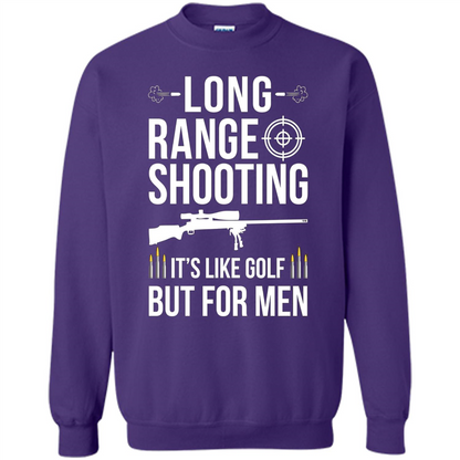 Long Range Shooting It'S Like Golf But For Men T-shirt Purple