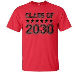 Class of 2030 Grow With Me T-Shirt - Kindergarten, White t-shirt