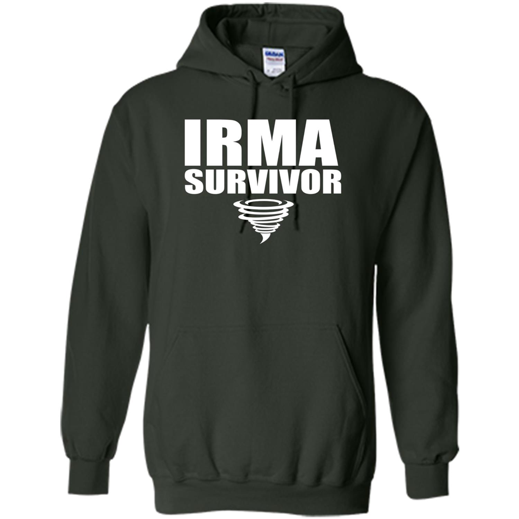Hurricane Irma Survivor T-shirt Forest Green