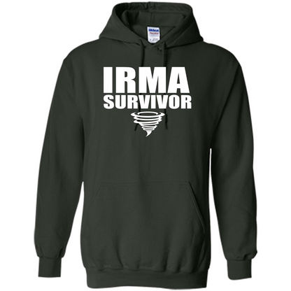 Hurricane Irma Survivor T-shirt Forest Green
