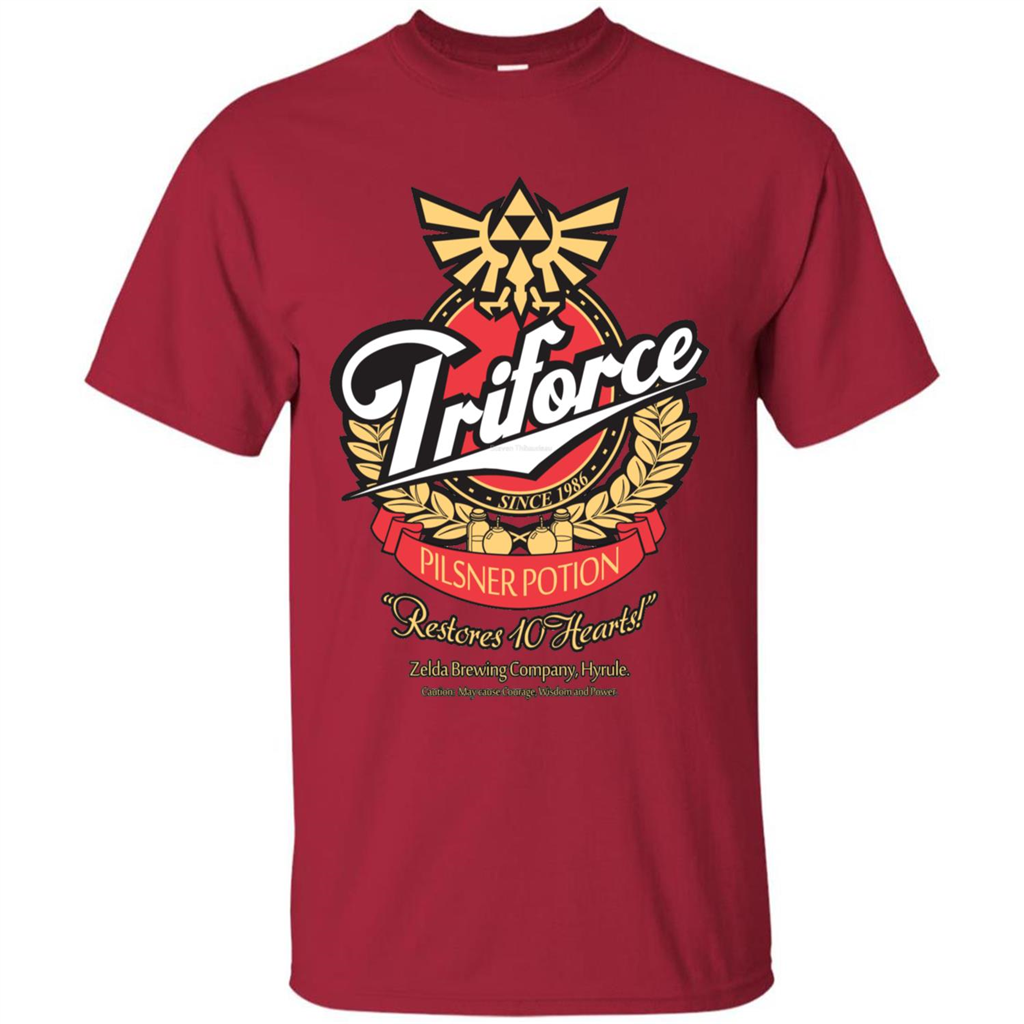 Special Potion Triforce Pilsner Potion T-shirt Cardinal