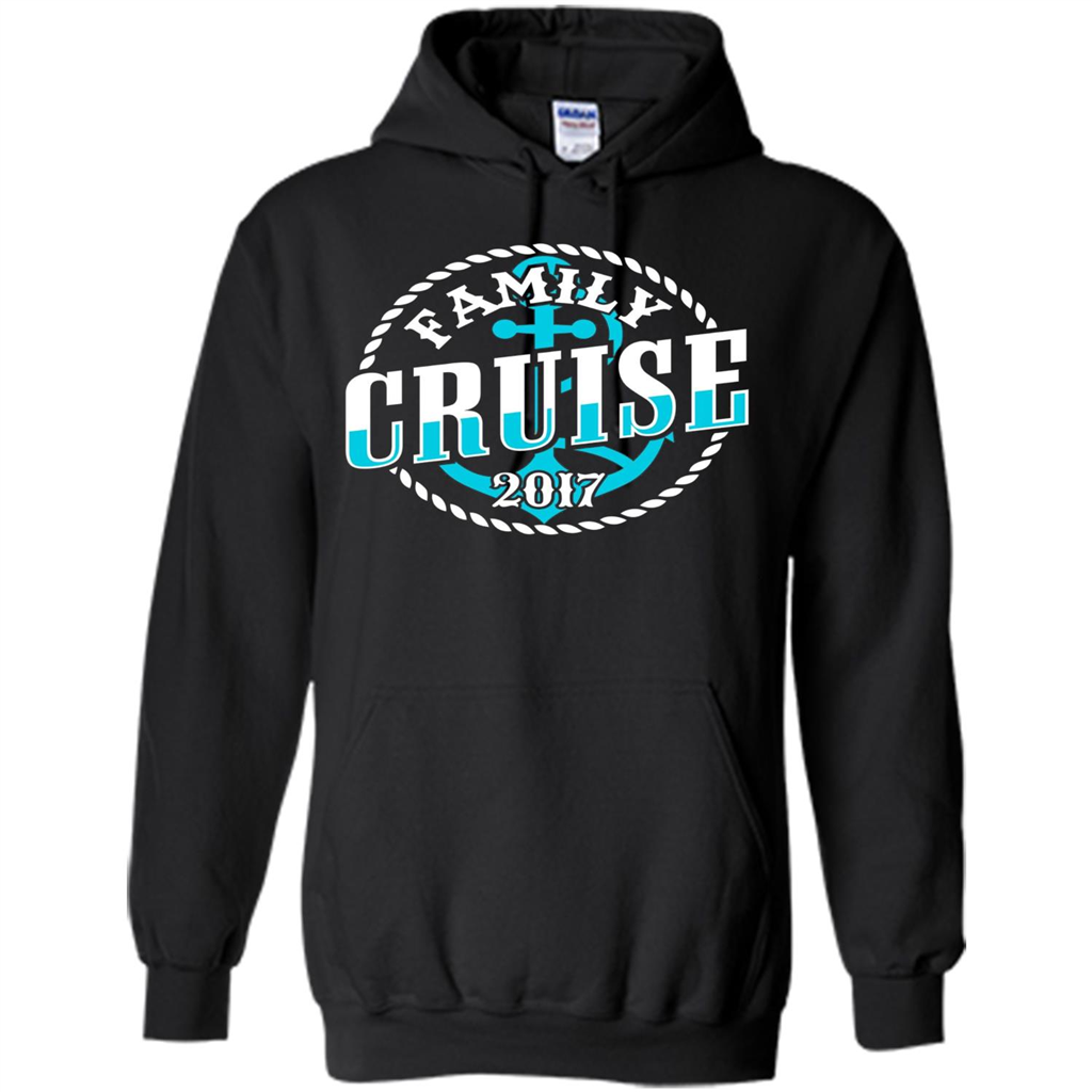Family Cruise 2017 T-shirt Summer Vacation T-shirt Black