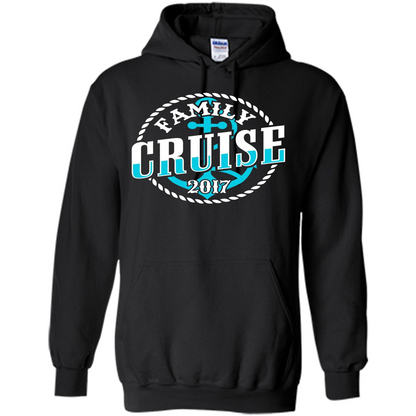 Family Cruise 2017 T-shirt Summer Vacation T-shirt Black