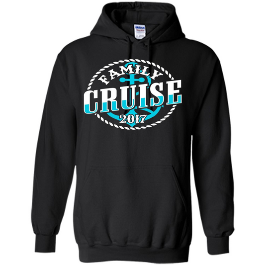 Family Cruise 2017 T-shirt Summer Vacation T-shirt Black