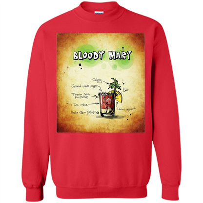 Bloody Mary Drink Recipe Alcohol Liquor Bartender T-shirt