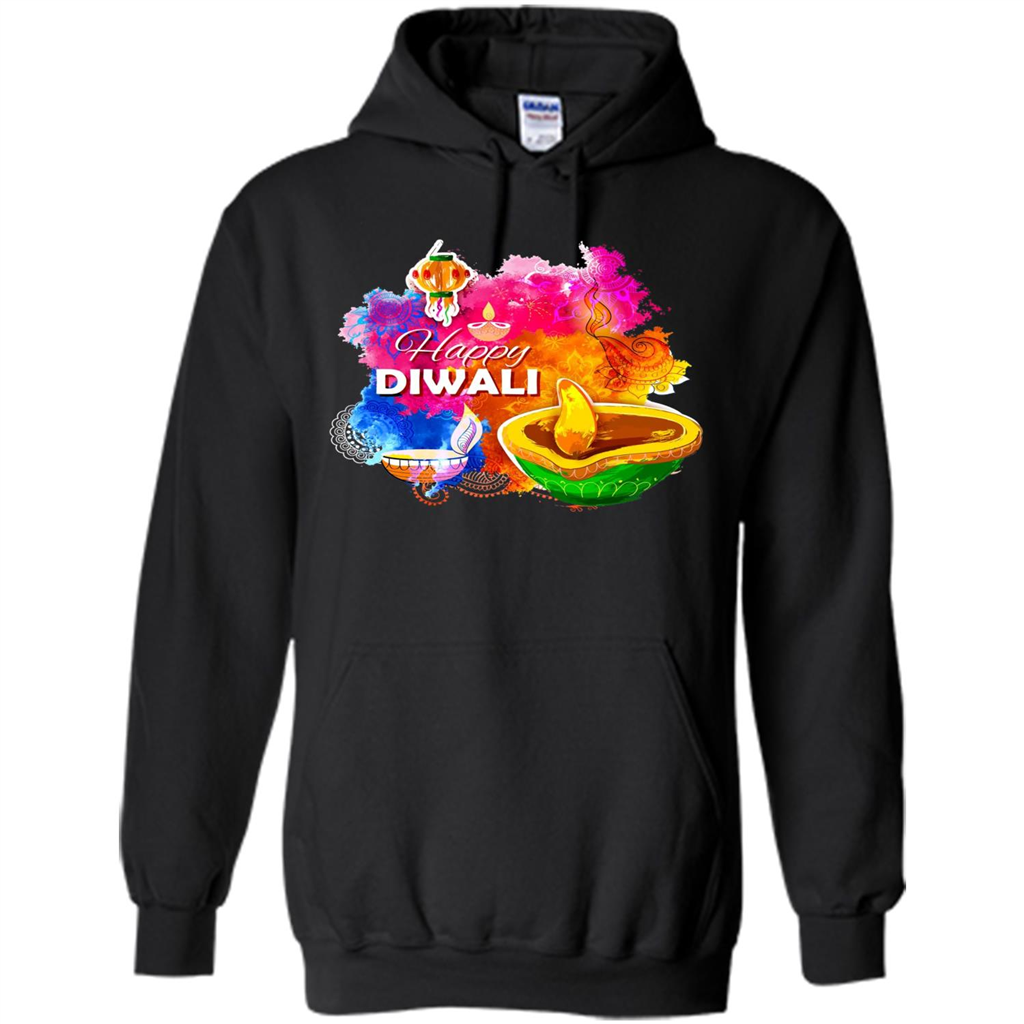 Happy Diwali Deepavali T-Shirt October 19th T-shirt Black