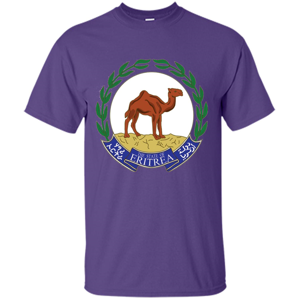 Eritrea Emblem T-shirt National Heritage Pride Purple