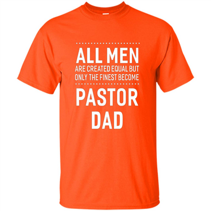 Men's Pastor Dad T-shirt Funny Sayings Men Christian T-shirt
