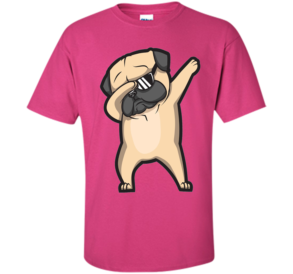 Dabbing Pug Shirt - Cute Funny Dog Dab T-Shirt t-shirt Heliconia