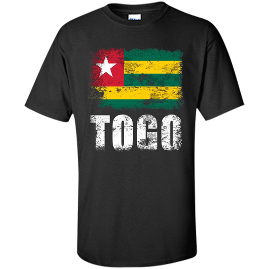 Togo Flag T-Shirt Togolese Republic T-shirt Black
