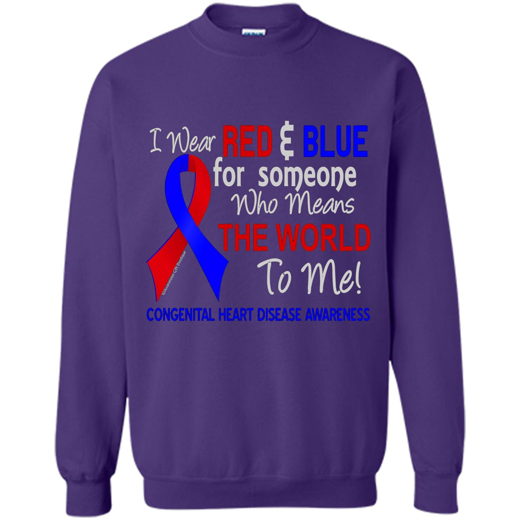 Congenital Heart Disease CHD T-Shirt Means The World To Me Orange