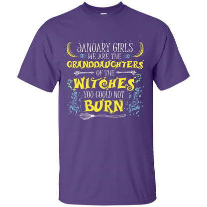 Hallween T-shirt January Girls T-shirt Purple