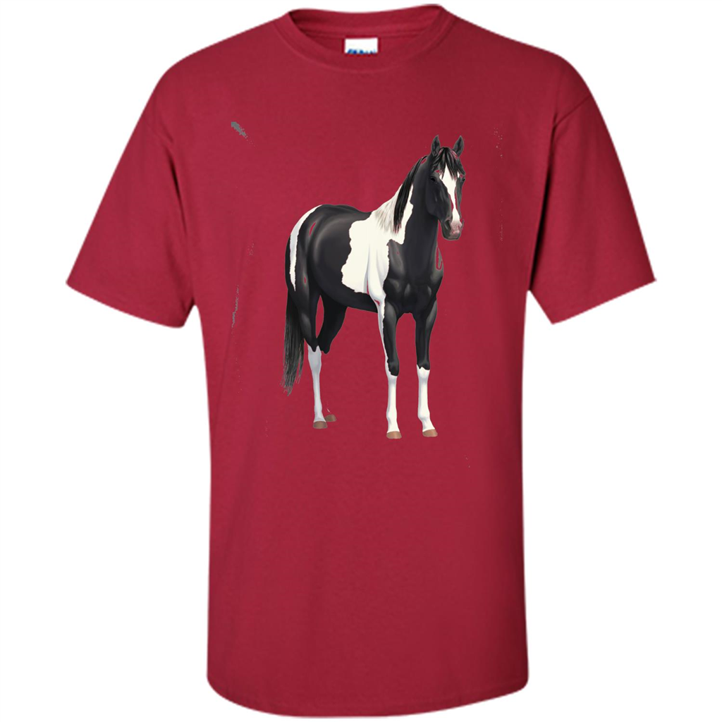 Beautiful Black Horse T-shirt Cardinal