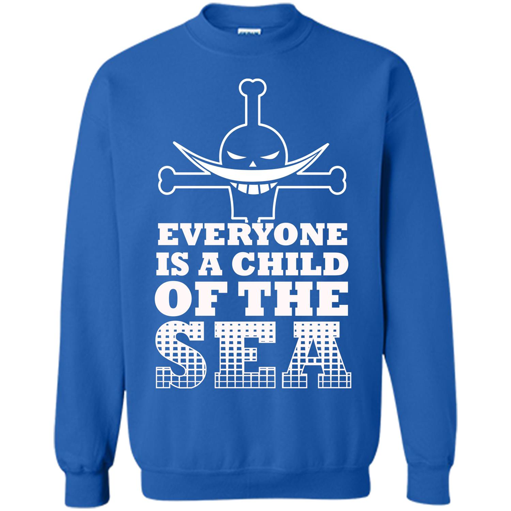 Sea. Everyone Is A Child Of The Sea T-shirt Royal