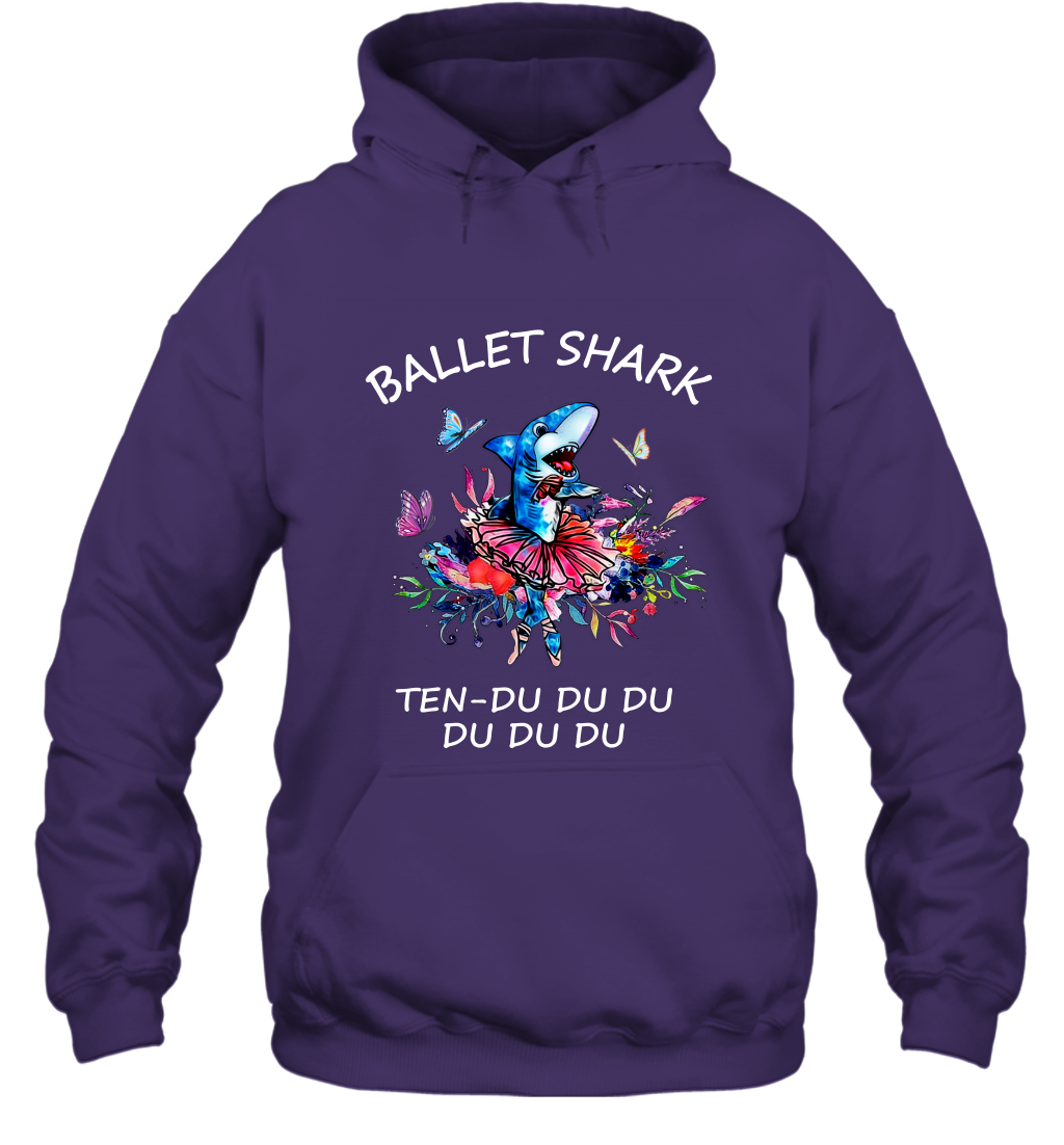 Ballet Shark Ten Duu Duu Duu Shirt Hoodie Purple