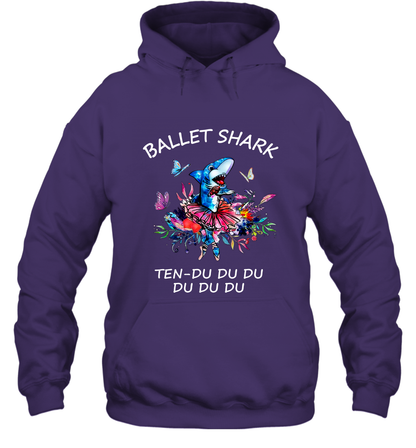 Ballet Shark Ten Duu Duu Duu Shirt Hoodie Purple