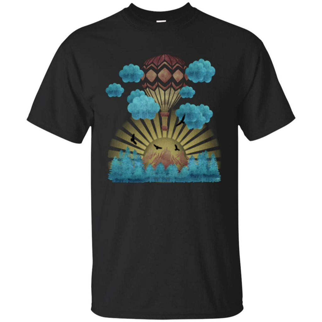 Joyful Nature Captive Balloon T-shirt Black