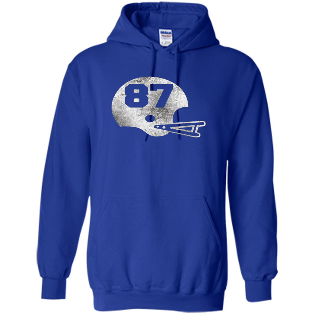 Football Number 87 T-Shirt Player Number Royal
